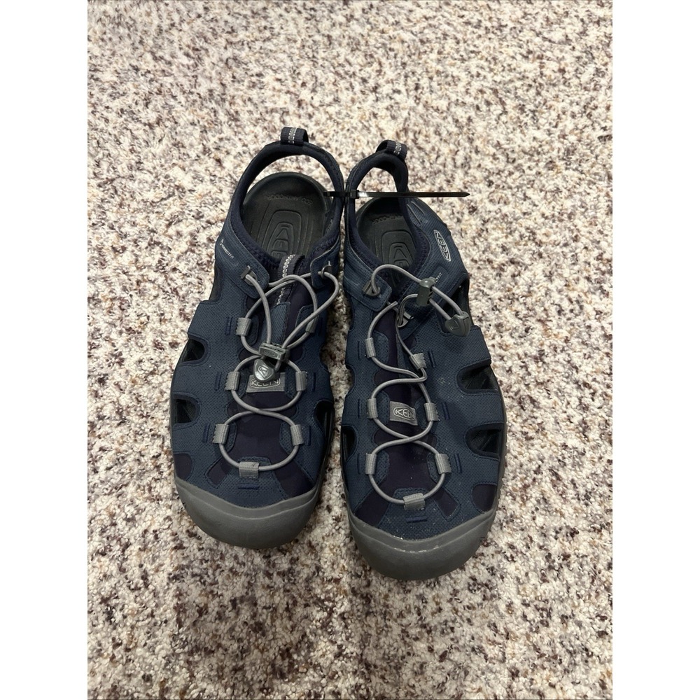 KEEN SOLR Sport Sandals Mens Size 12 Blue Grey Waterproof Hiking Shoes